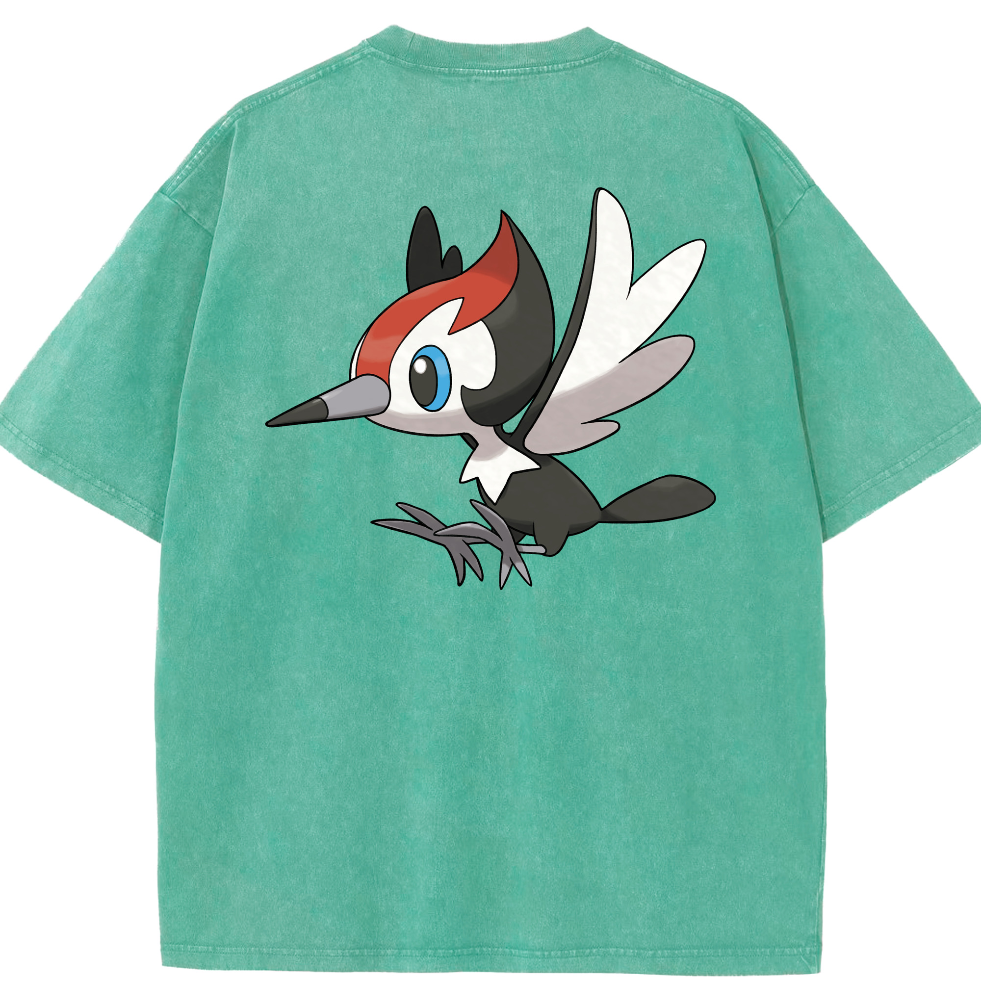 （画像用） ポケットモンスター Pokémon 綿100% ヴィンテージ風 半袖Tシャツ（背面プリント）